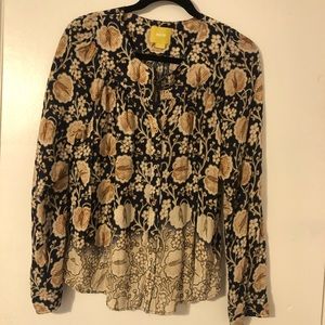 SZ M Maeve Anthropology brand blouse